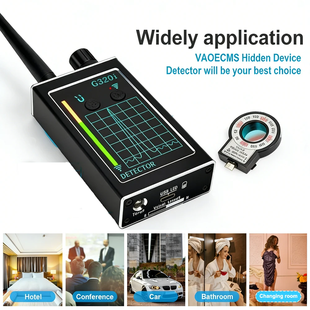 

Bug Listening Device Infrared Scanner GSM Audio GPS Locator Detectors G320i Spy Hidden Devices Detector Hidden Camera Detection