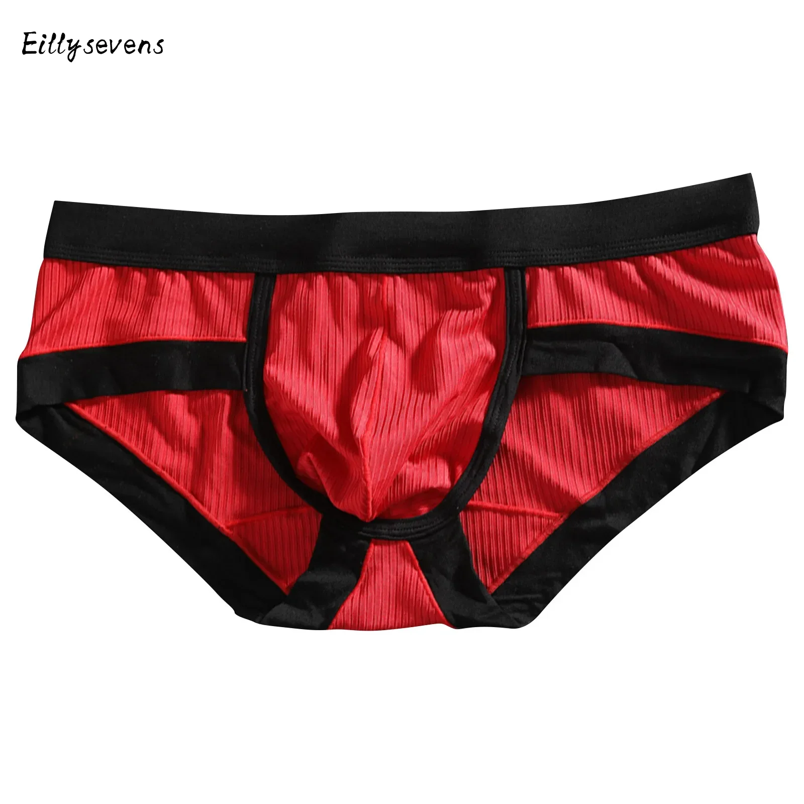 

Men'S Sexy Low Waist Briefs Causal Simple Youth Shorts High Elastic Up Hip Lifting Polyester Cotton Bag Solid Splicing Briefs