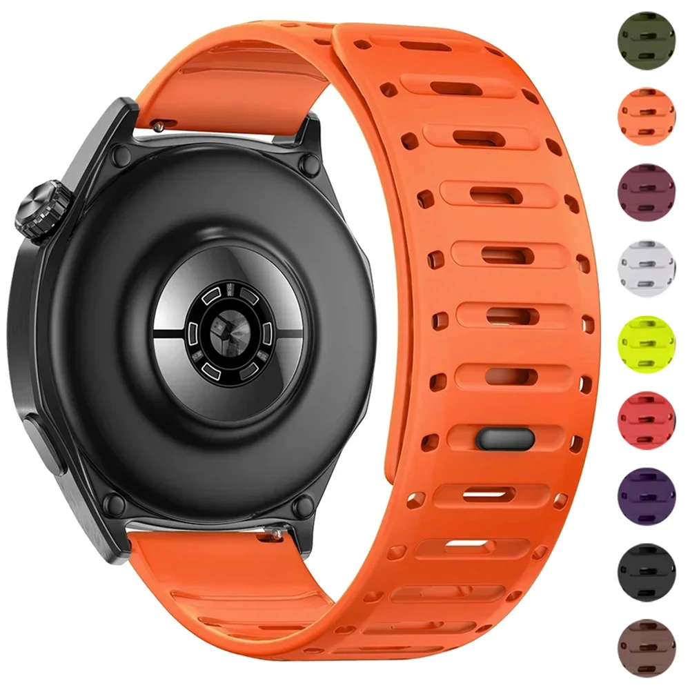 Silicone Magnetic Strap 22mm for Garmin Forerunner 265 255 M