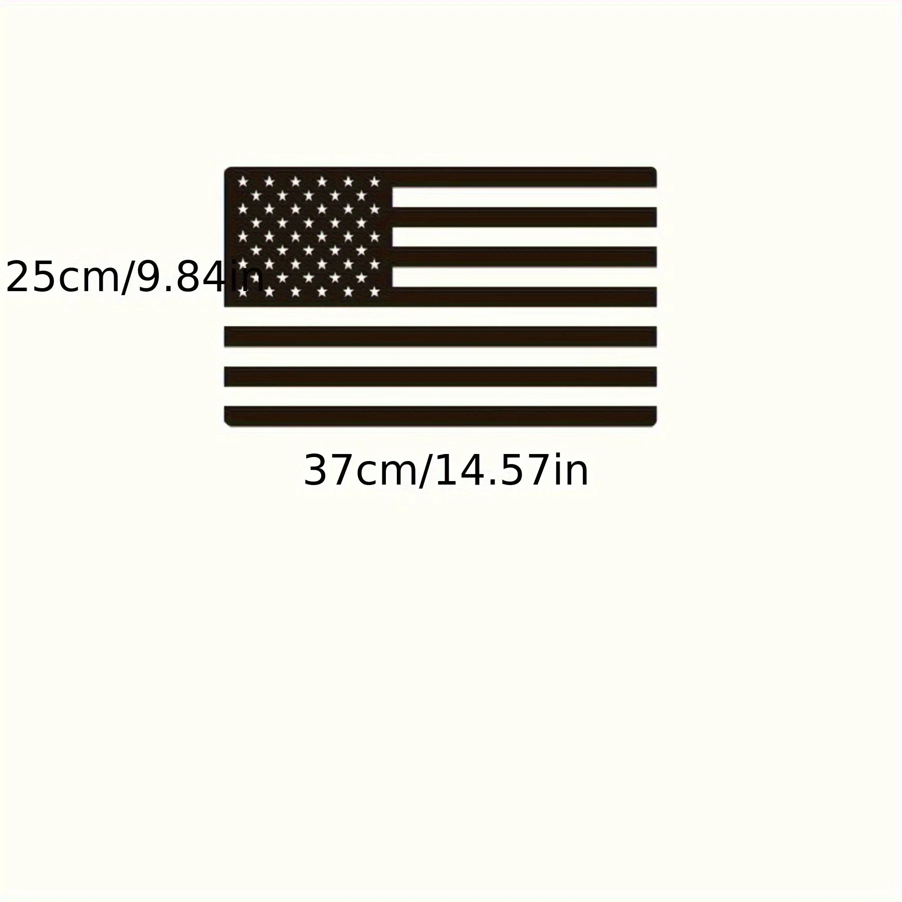 Matte Black American Flag Rear Window Sticker for Ford F150, F250, F350 (2015-2023) - Self-Adhesive Striped Pattern Sticker for