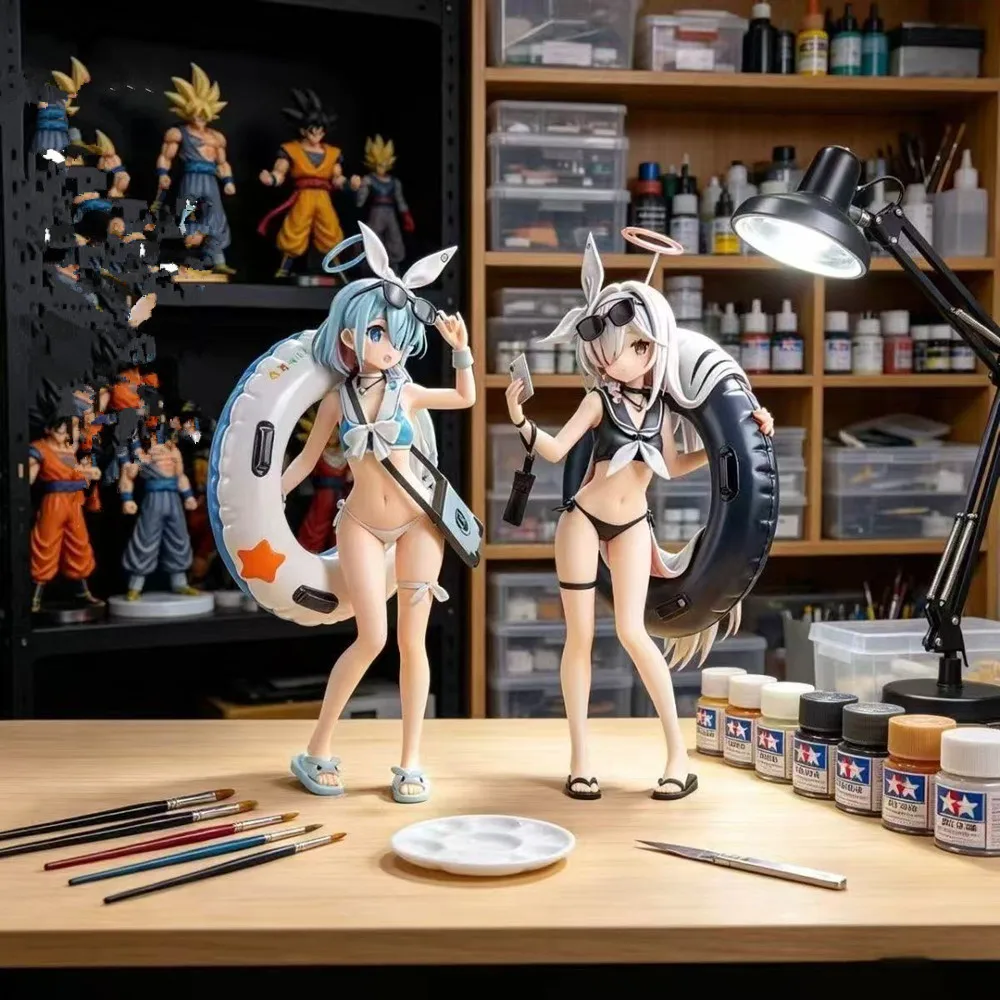 Blue Archive Swimsuit A.R.O.N.A Game Related Products Movable Beautiful Girl Model Counter Decoration Toys Gifts Figure