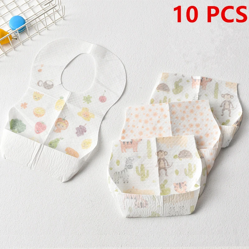 

Disposable Bib Baby Saliva Napkin Children's Meal Bag No-wash Waterproof Anti-dirty Bib Eating Artifact Portable Super Soft