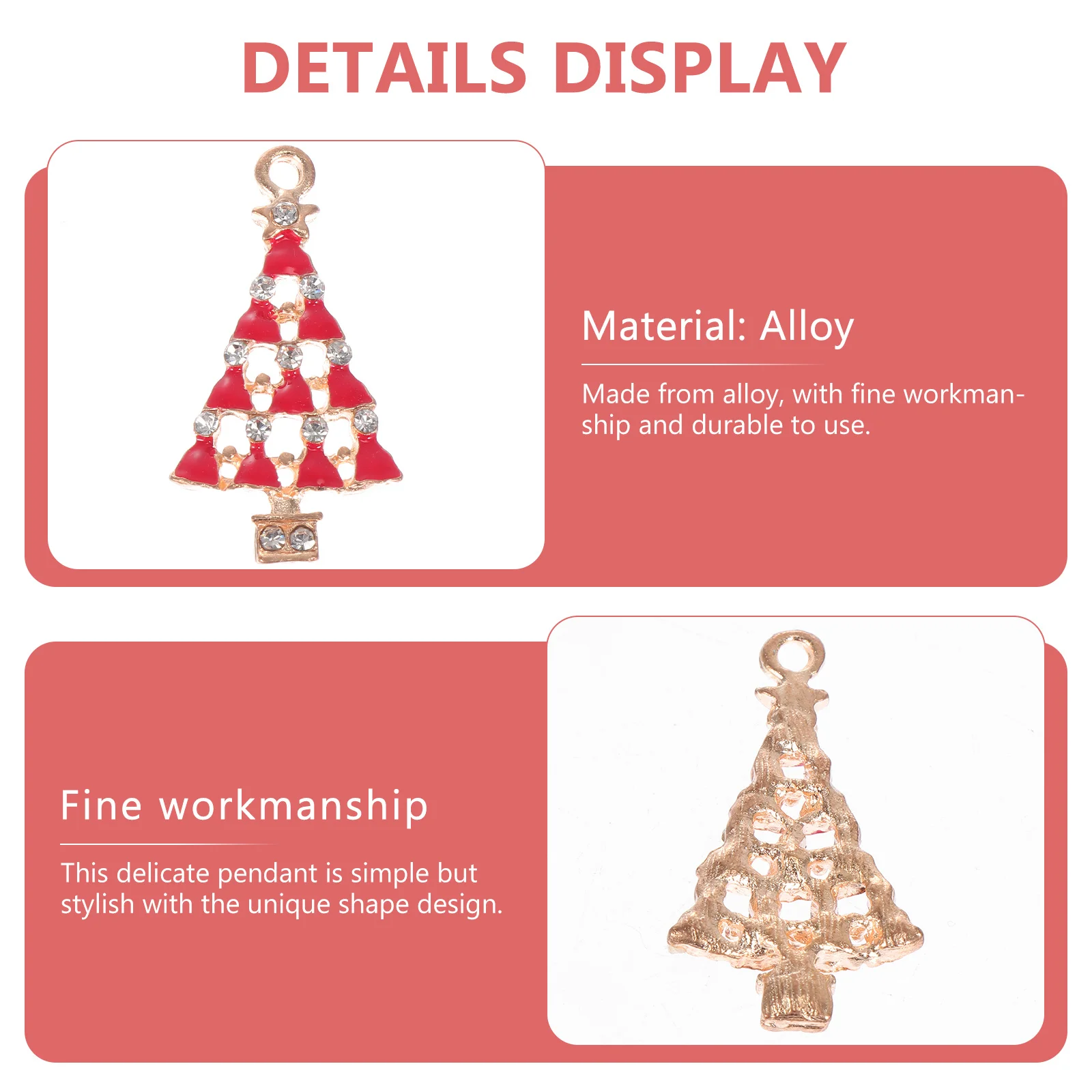 

24Pcs Alloy Christmas Pendant Charms DIY Jewelry Accessories Cartoon DIY Hanging Ornaments Xmas Necklace Charms