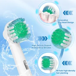 New 8/12/16/20X Electric Toothbrush Replacement Head Soft Dupont Bristle Tooth Brush Heads For Oral B Toothbrush Nozzles SB-17A