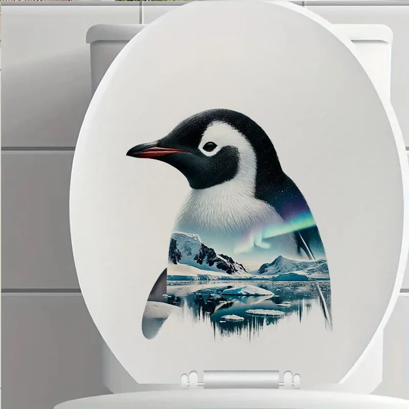 MT820# Cute Penguin Stickers Decoration for Living Room, Wall, Bedroom, Toilet and Home Decor Car Decals Self-Adhesive