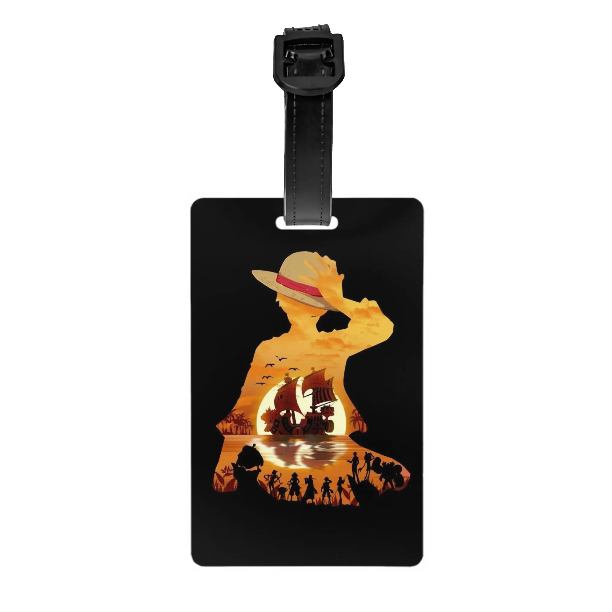 

Индивидуальная аниме-багажная бирка One Piece с защитой конфиденциальности и идентификационной этикеткой