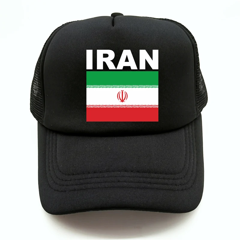 Iran Flag Trucker Cap Summer Men Cool Country Hat Baseball Caps Unisex Outdoor Mesh Net Caps