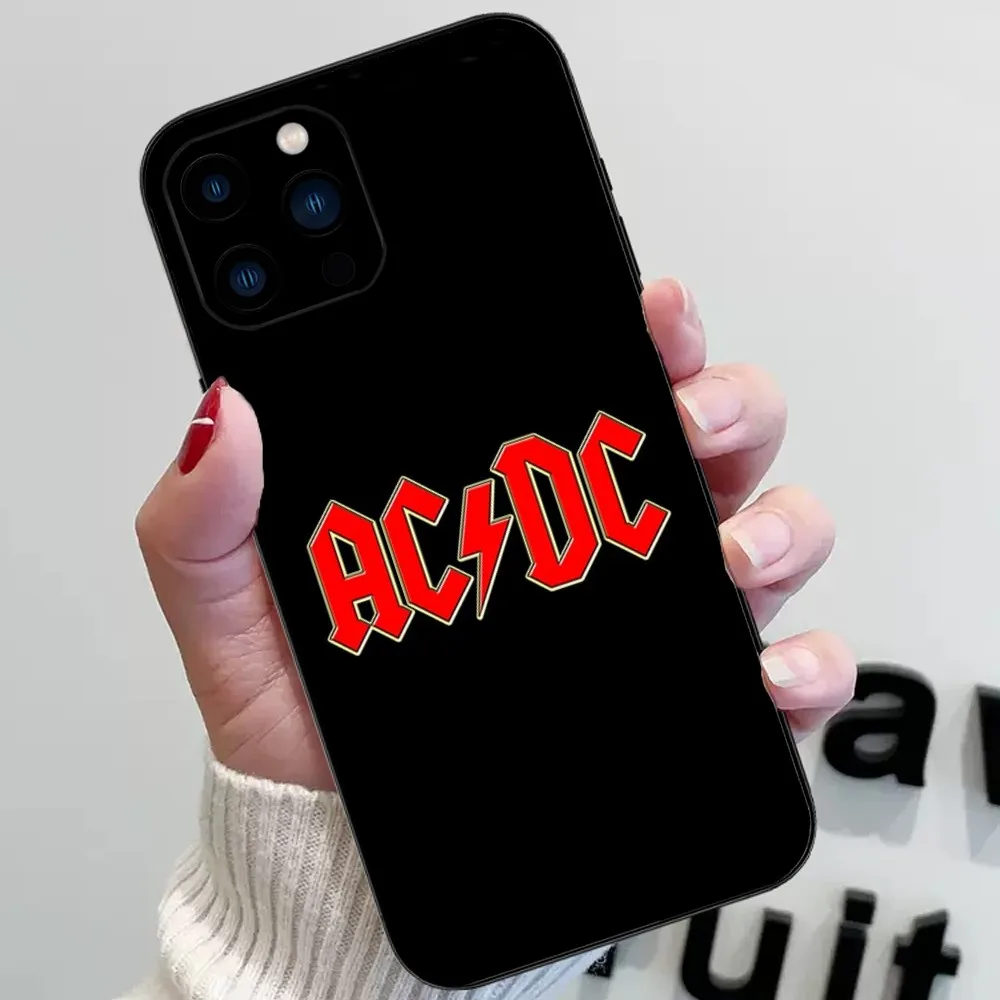 The Band A-ACDC Phone Case For iPhone 15 14 13 12 11 Pro Max mini XS XR X 8 Plus SE Black Cover