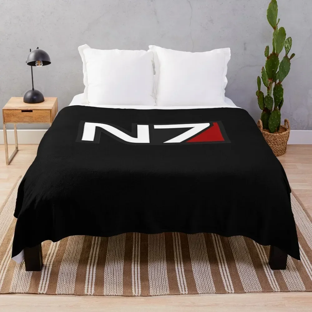 

N7 emblem, Mass Effect Classic Throw Blanket Thin Sleeping Bag Travel Camping Blankets