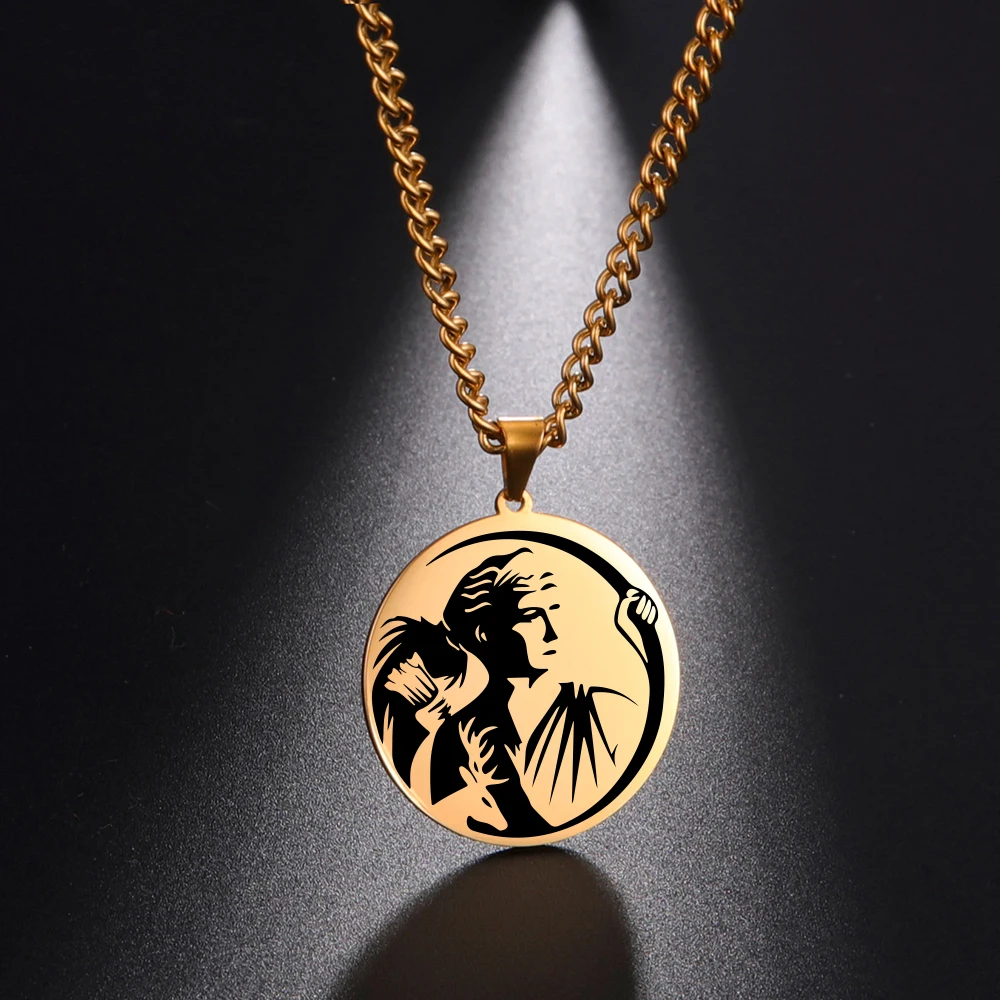 Dawapara Vintage antike griechische Krieger Anhänger ägyptische Göttin Athene Aphrodite Artemis Apollo Symbol Edelstahl Amulett – Detail 13