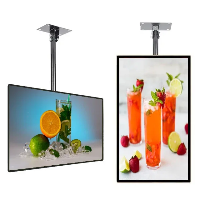 27-Zoll-Wand-High-Definition-Werbemaschine für den Innenbereich, LCD-TV, kommerzielle Anzeige, digitale Beschilderung, interaktive Berührung