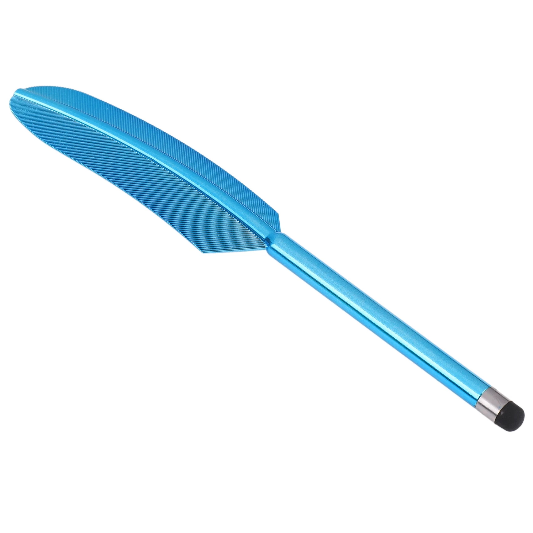 10 x Colorful Feather Handle Portable Stylus/Stylus Touch Pen Multi-function Earphone Plug Protection Cap Headset for Smartphone