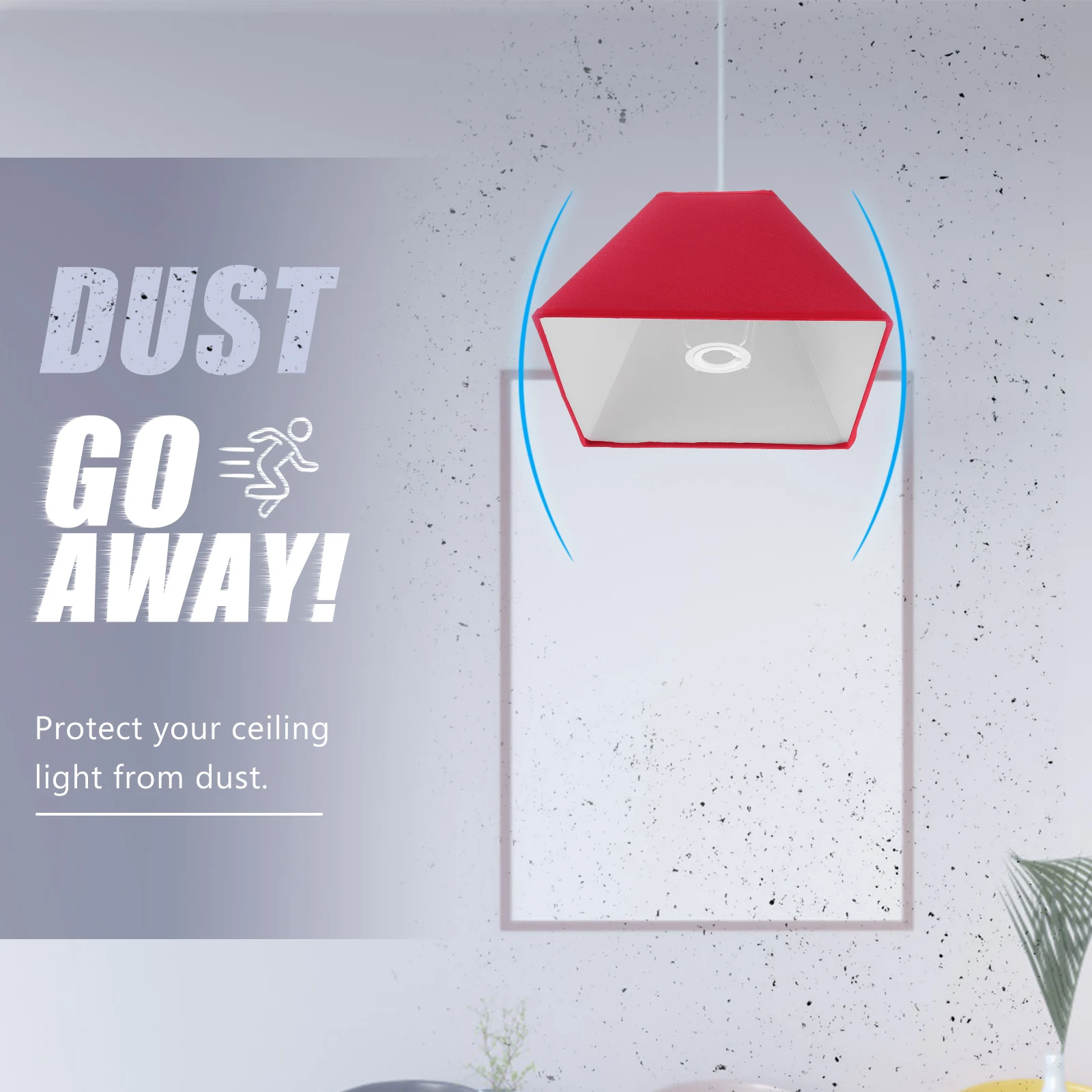 

1set Fabric Lampshade Cloth Light Cover for Desktop Lamp Dust Protector Simple Chandelier Shade Decorative Lighting Home Bedroom