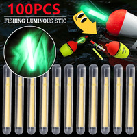 2.2-4.5mm 50/100PCS Night Fishing Float Firefly Fluorescent Rod Light Dark Glow Stick Fishing Lasting Visible Fishin Accessories