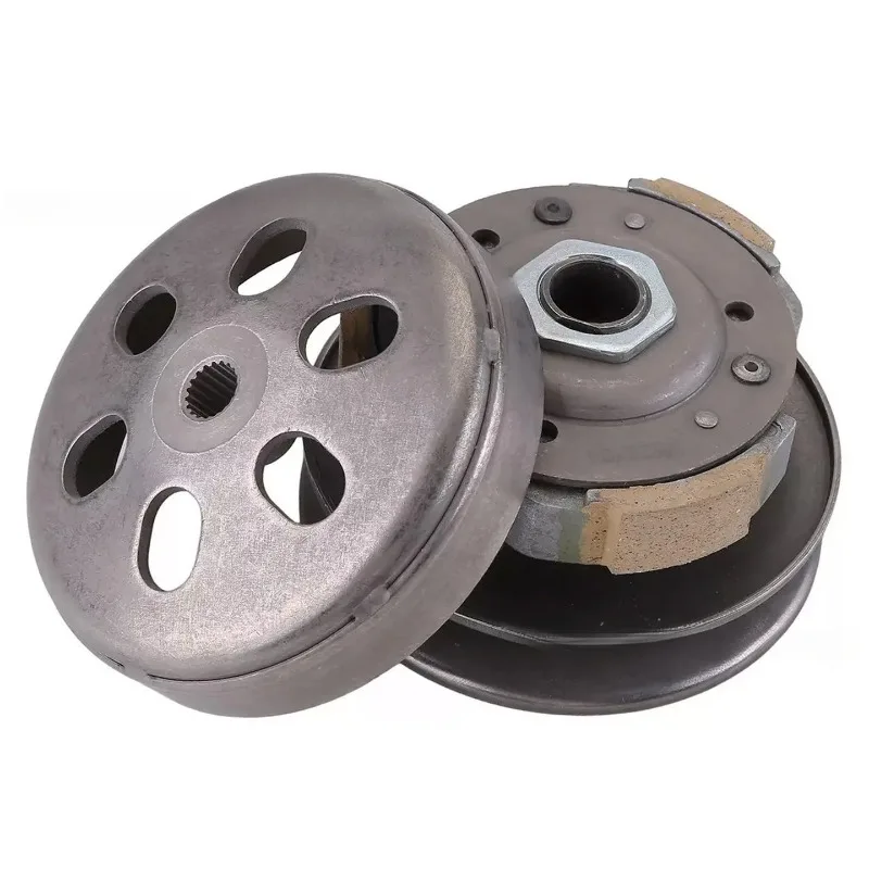 GY6 125 150cc Clutch Assembly 4 Stroke Pedal Motorcycle Pulley Drive Disc Front and Rear Pulleys