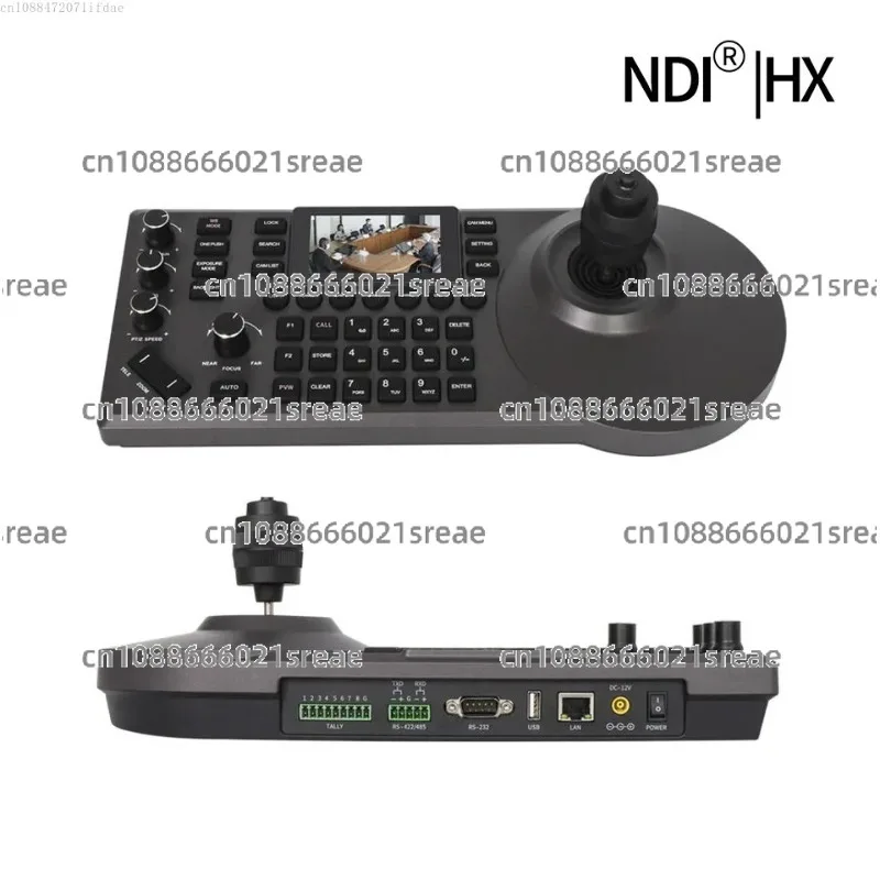 4D عصا التحكم لوحة المفاتيح NDI POE PTZ تحكم 3 ''شاشة LCD في الوقت الحقيقي معاينة كاميرا متحركة عصا التحكم تحكم 255 الإعدادات المسبقة #1