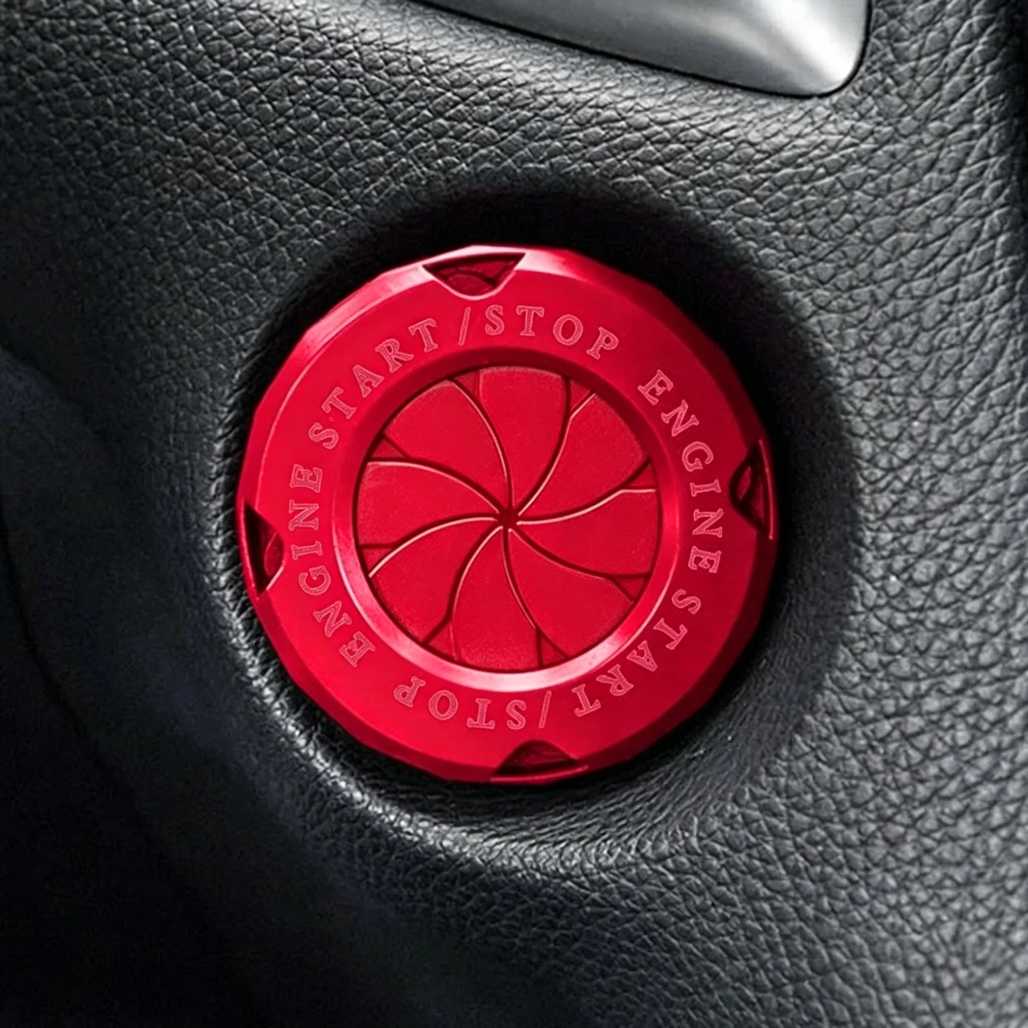 Picture 6: Universal Decorative Ignition Cover One Click Engine Start Stop Switch Button with Hidden Protective Design