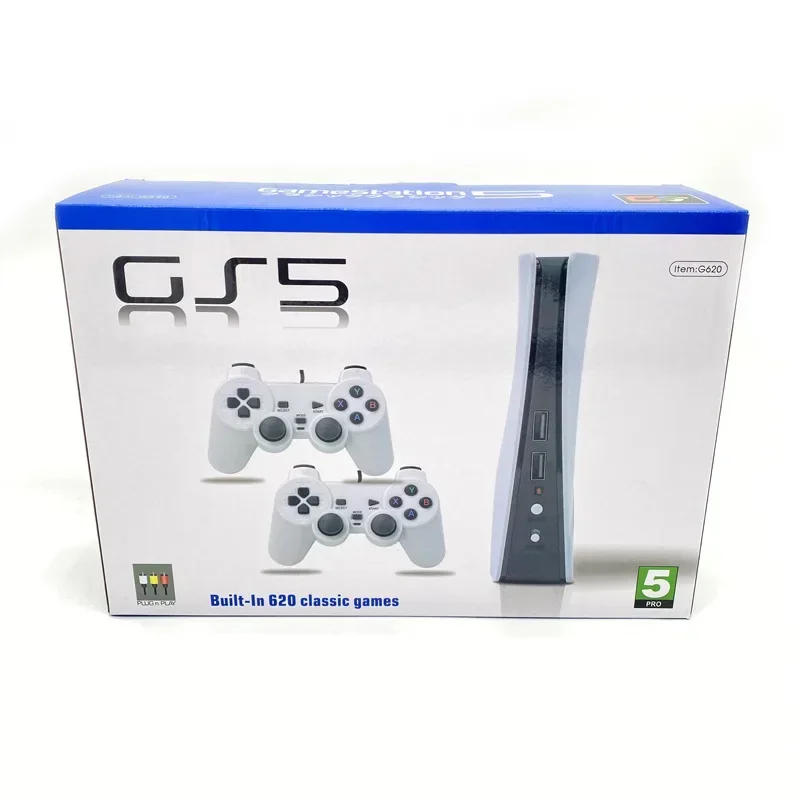 G620A ТВ-игровая консоль 8-битная ретро-консола Встроенная видеоигра 620 Классическая игровая станция USB Беспроводной портативный геймпад AV-выход