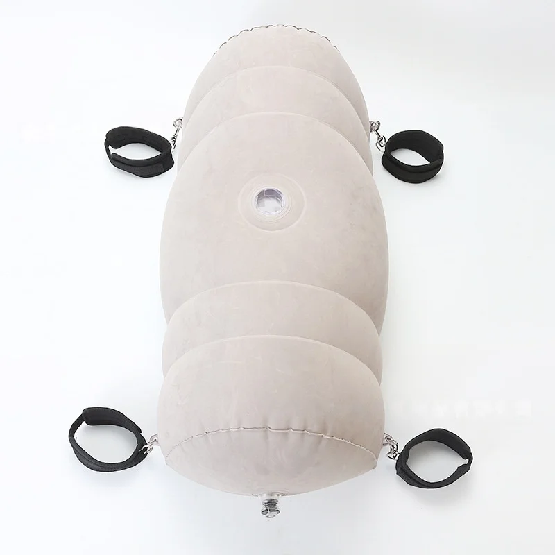 Inflatable Bed Wedge Pillow for Couples BDSM Flocking Position Support Cushion Adult Night Game Comfortable Positioning Aid