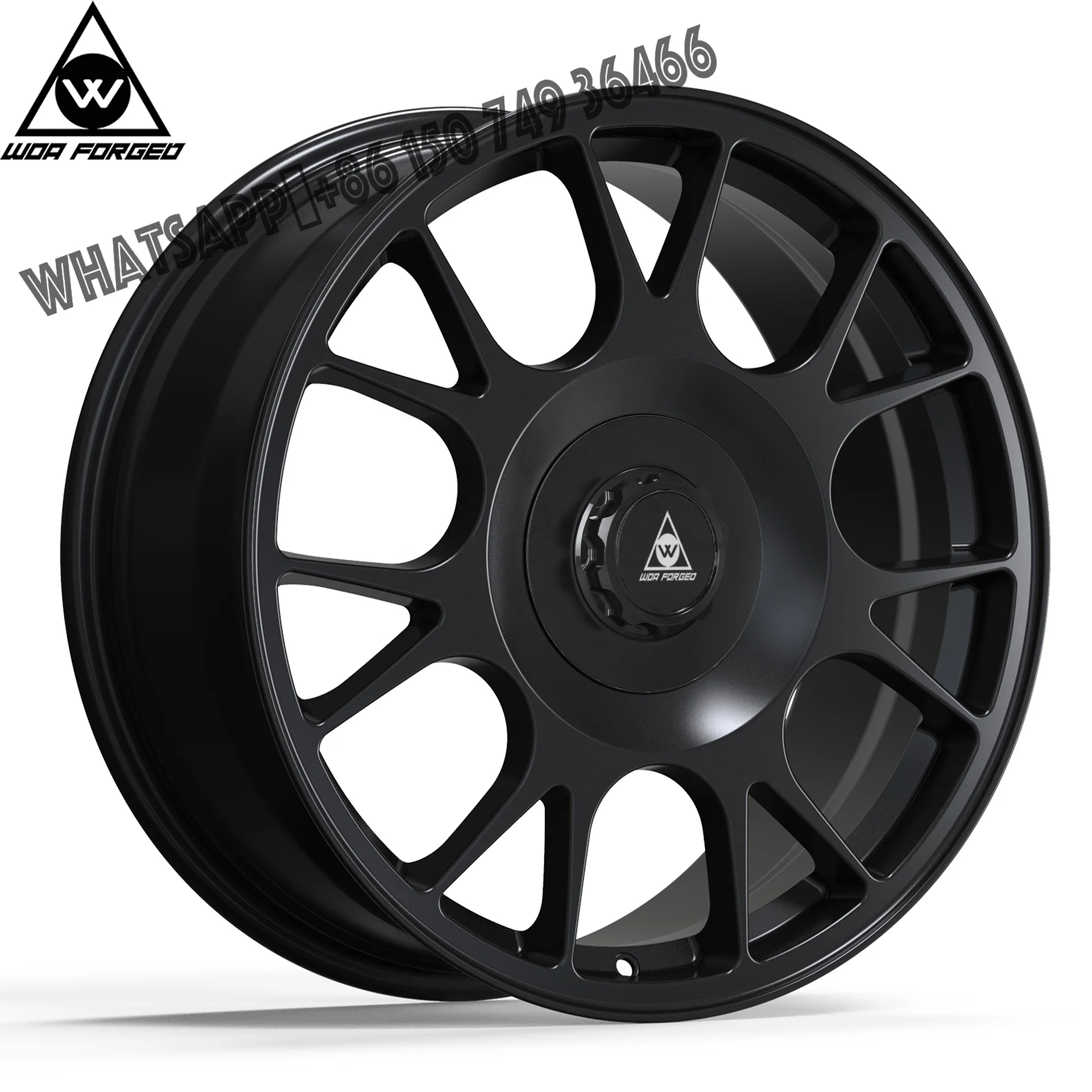 

WOA FORGED Forged Car Rim Custom Matte Black Y Staggered 7 Double Spokes 5x120 Gloss Rims 21 Inch Forged Wheels