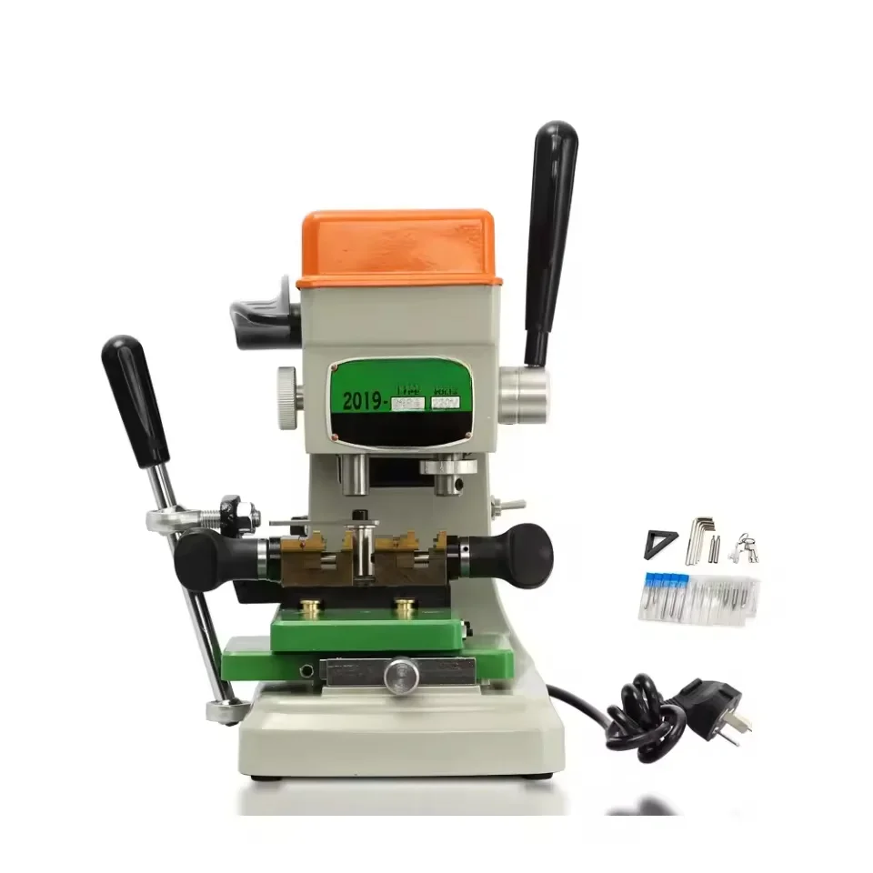 998A vertical and horizontal 2-in-1 functional blank replication metal door key cutting and production machine