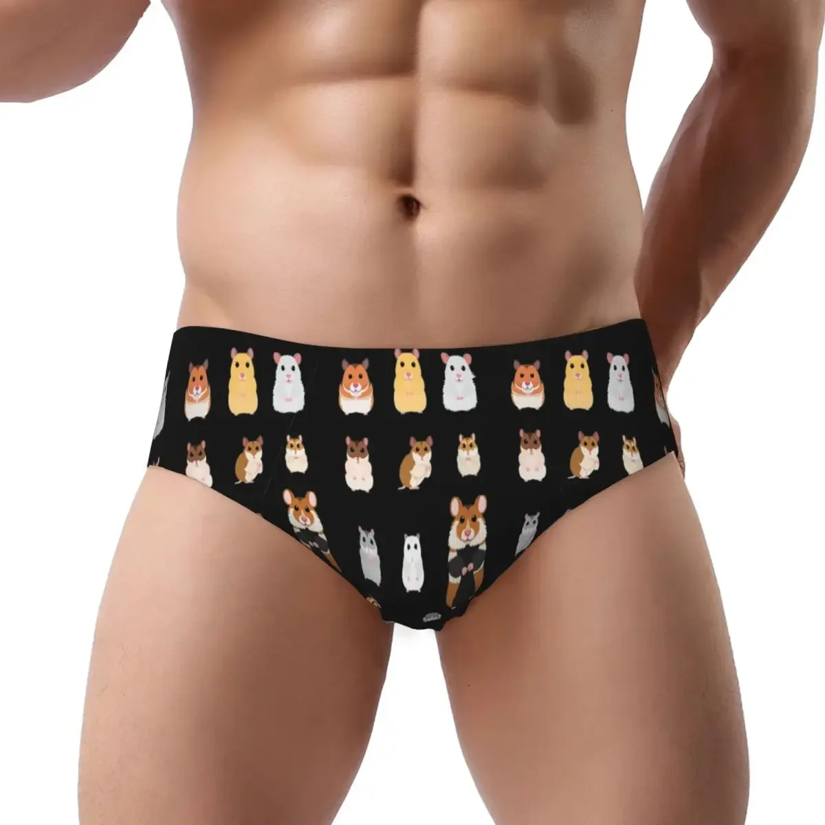 Hamster Breeds Syrian Hamster Men Triangle Panties Breathable Boxer Underpants Short Underwear for Homme Man Boyfriend Gifts