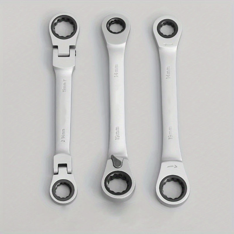 Ratchet Wrench Shaking Spanner Head Interchangeable Combination Set Removable Flexible Torque Spanner