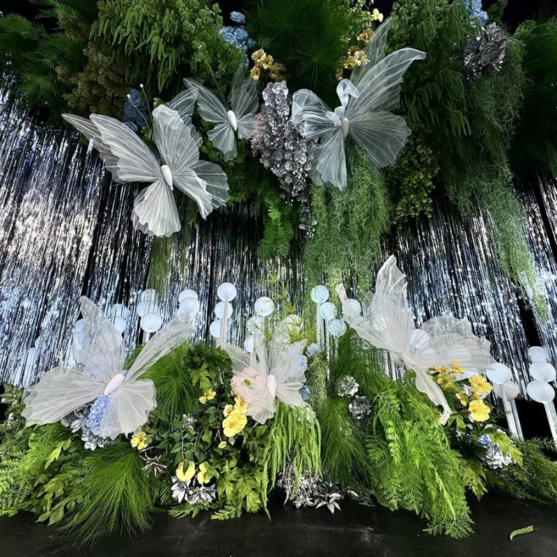 

Yjq wedding props yarn art butterfly shop decoration simulation butterfly commercial beauty Chen window props