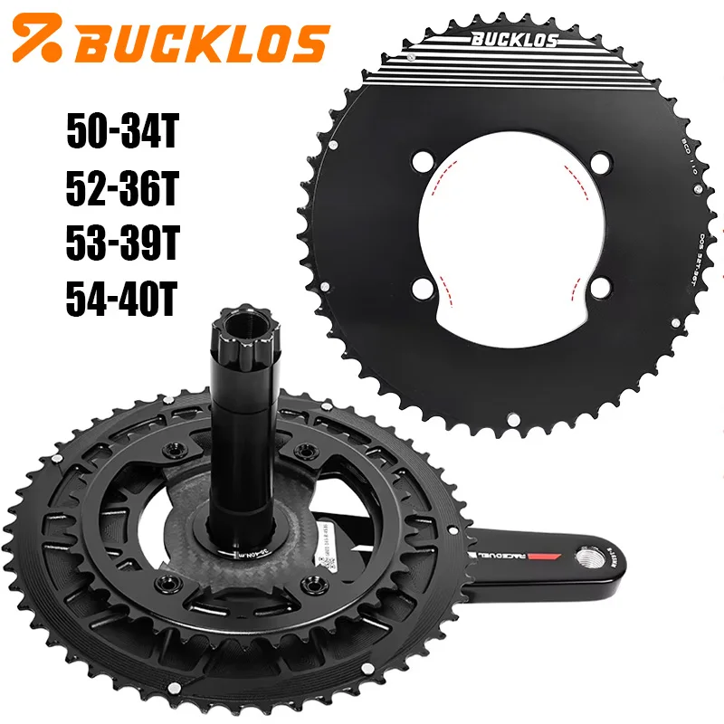BUCKLOS 110BCD Chainring for R7000 R8000 R9100 50-34T 52-36T 53-39T Bicycle Crown 11/12S Road Bike Chainwheel for Shimano