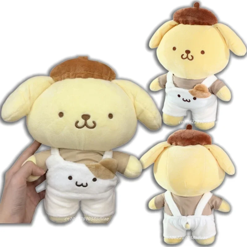 

Stuffed Dresses Pom Pom Purin Plushies With Overalls Stuffed Pom Purin Dog Doll Cuddly Plush Toy Home Decor Xmas Gifts Girl