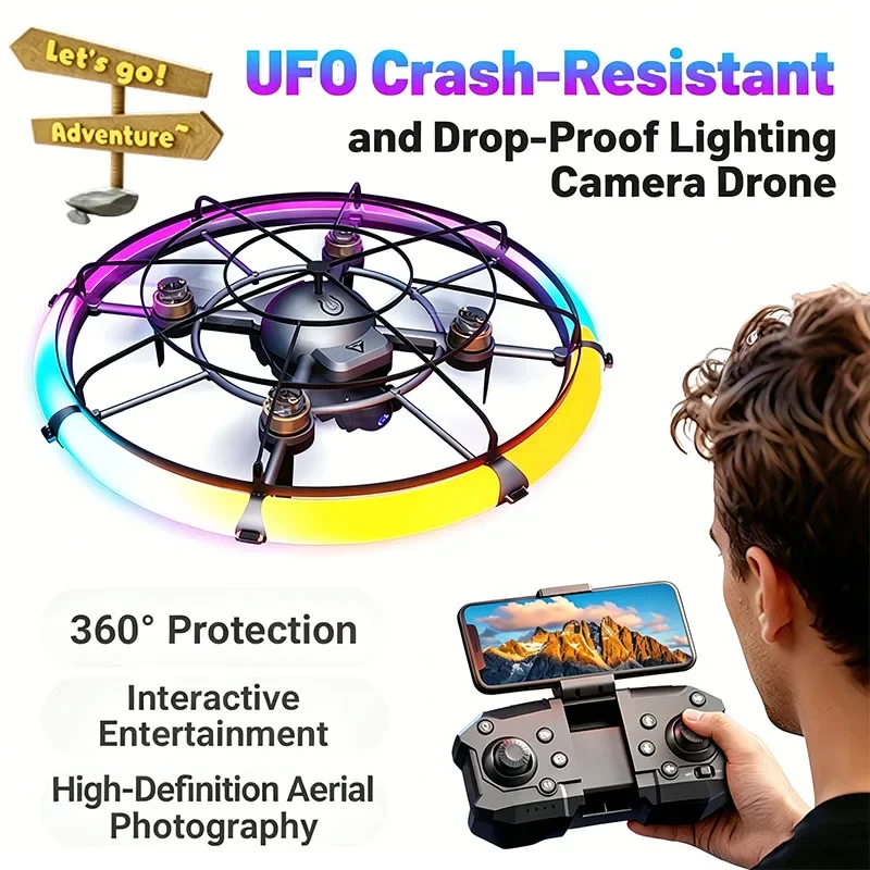 

JJRC New H143 RC Drone 3D Full Protection Pressure Altitude Brushless 2.4G Remote Control UFO Quadcopter For Kids And Adults