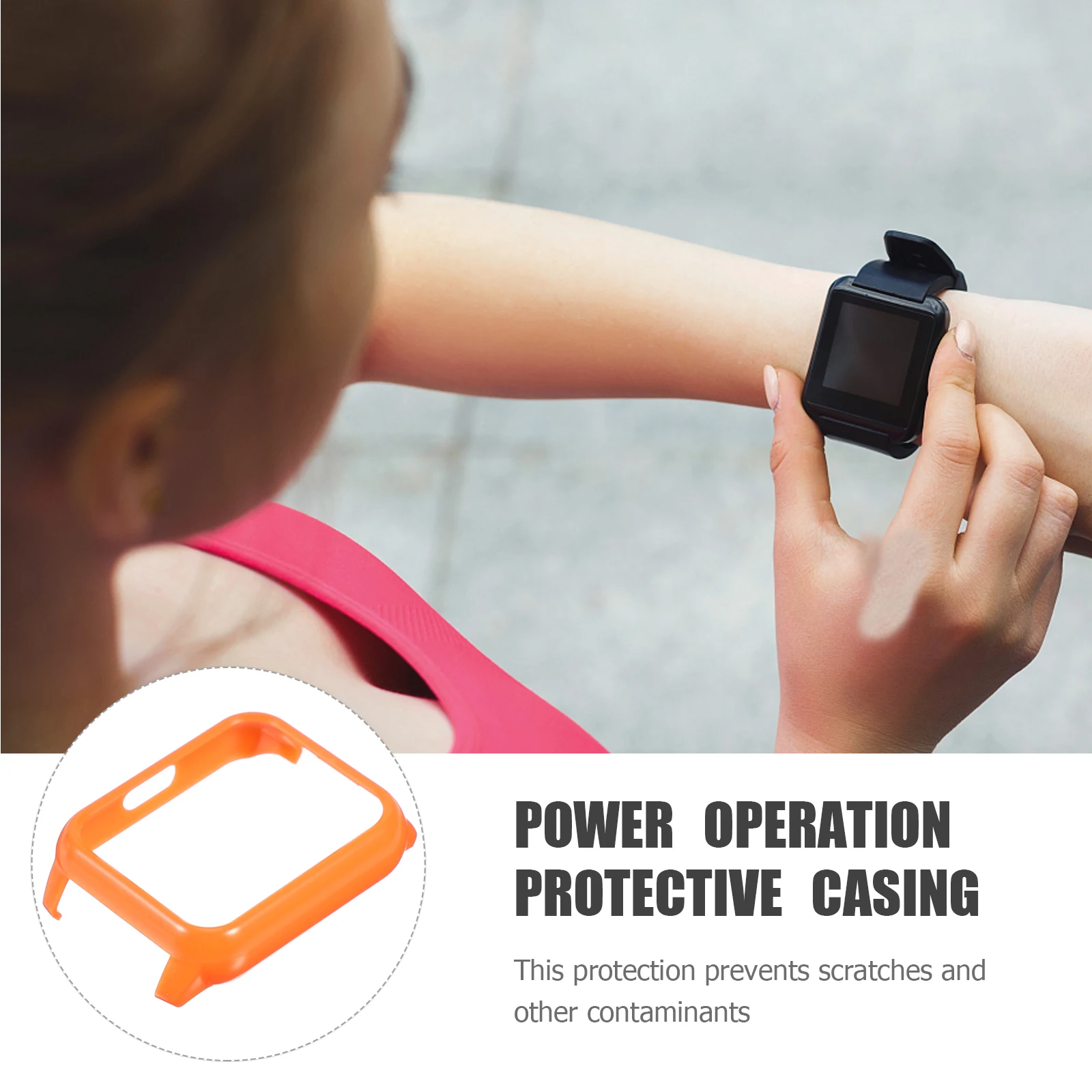 

Smart Watch Protective Case Supplies Accessories Shockproof PC Durable Anti-falling Cover Practical Modern Protector