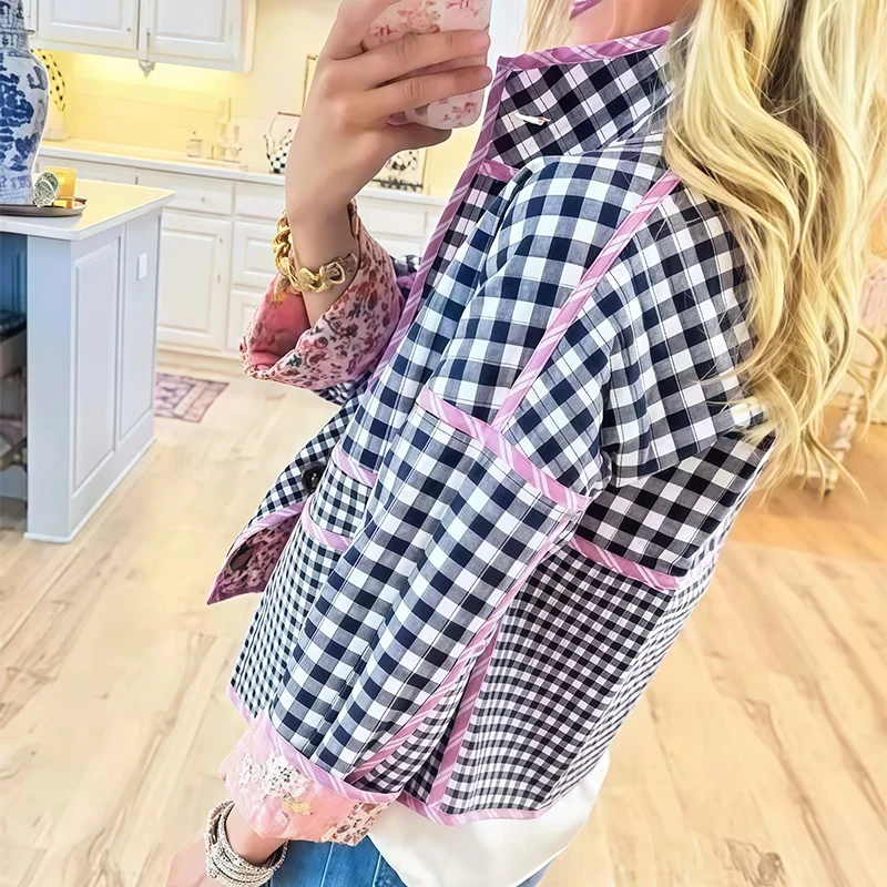 وصول شتاء جديد لعام 2025: سترة قطنية متعددة الاستخدامات منقوشة وزهور قابلة للعكس مع مطبوعات زهور على شكل ألوان مائية.