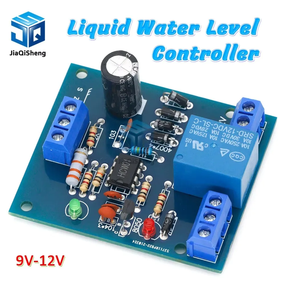 9V-12V Liquid Water Level Controller Sensor Automatic Pumping Drainage Water Level Detection Water Pump Control Circuit Board