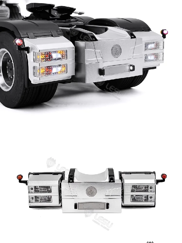 RC 트럭 1/14 테일 빔 테일 윙 미등 세트 LESU S-1322 Tamiya 1/14 Rc 트랙터 트럭 770S R620 R470 부품 액세서리