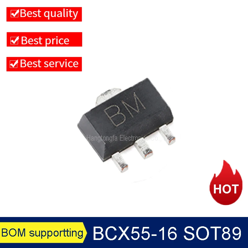 BCX51 BCX52 BCX53 BCX54 BCX55 BCX56 MarkingAD AM AL BD BM BL SOT89 SMD Transistor New