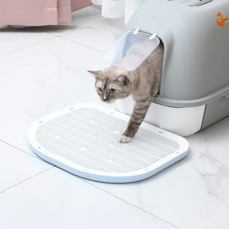 Kattenbak Mat Splash-Proof Dubbellaags Kattenbak Huisdier Benodigdheden