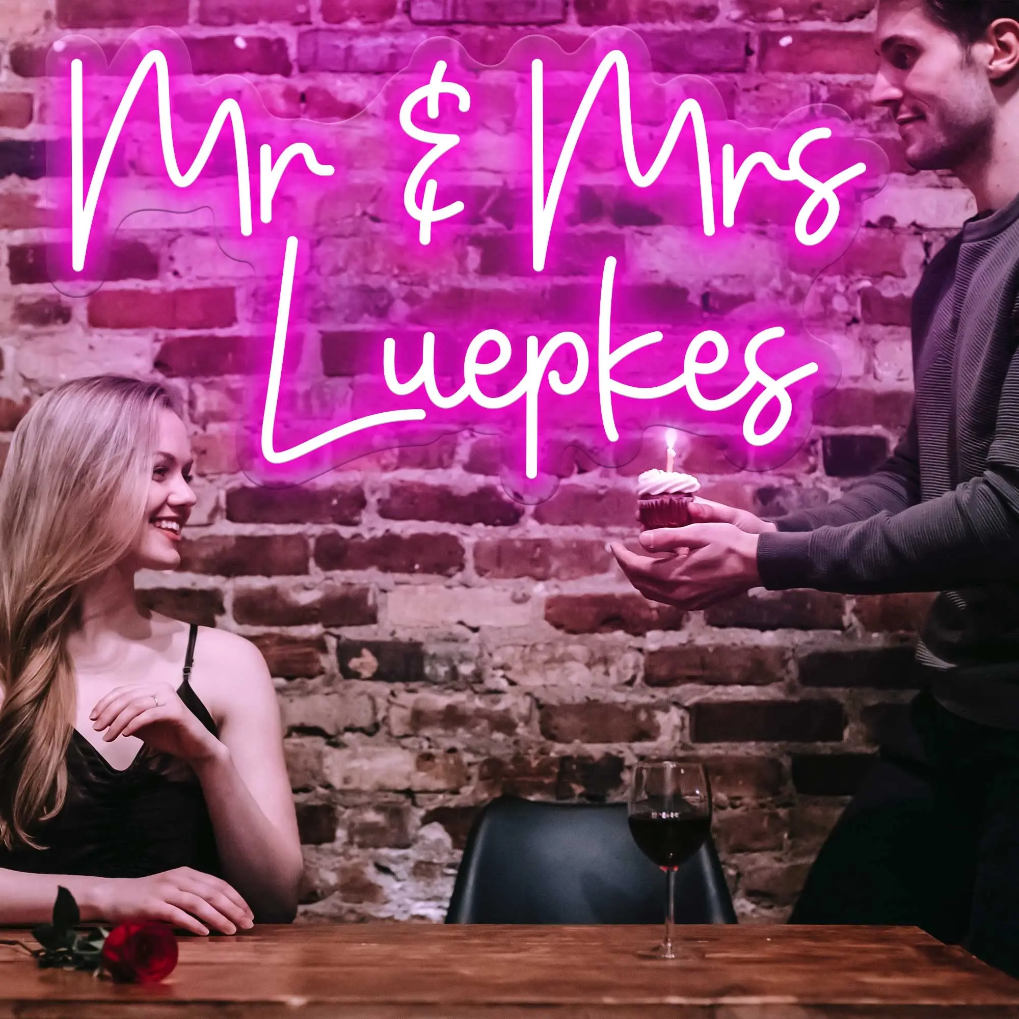 Sign Custom Neon Signs for Bedroom, Wedding Party, Personalized Neon Sign for Wall Art, Birthday Gift Giving Name Neon Lights