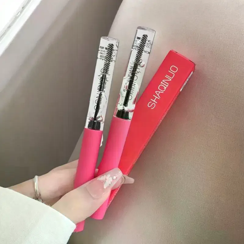 جل تصفيف الحواجب السائل المقاوم للماء والشفاف مع فرشاة جل ثابت لتشكيل الحواجب البرية يدوم طويلاً