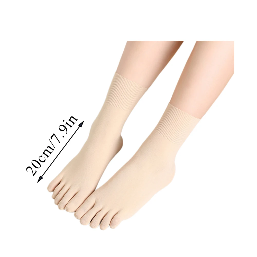 1 Pairs Seamless Five Fingers Socks Women Cotton Velvet Toe Socks Sports Anti-slip Low Cut Ankle Sock With With Separate Fingers