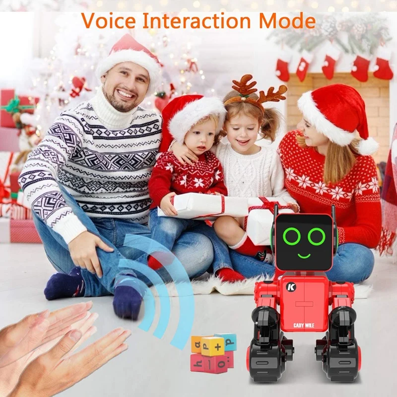 HOT- Robot Toy Robot Toy For Kids Intelligent Interactive Remote Control Robot Gesture Sensing Play With Kids Gift