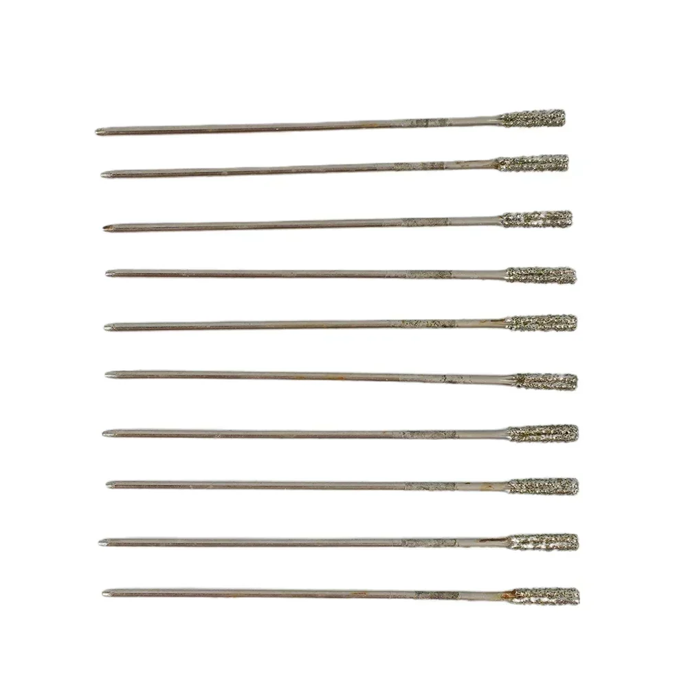 Imagem -03 - Diamante Revestido Broca Conjunto Derrubado Broca para Jade Ágata Pedra Jóias Perfuração de Vidro Buraco Viu 1.22.4 mm 10 Peças