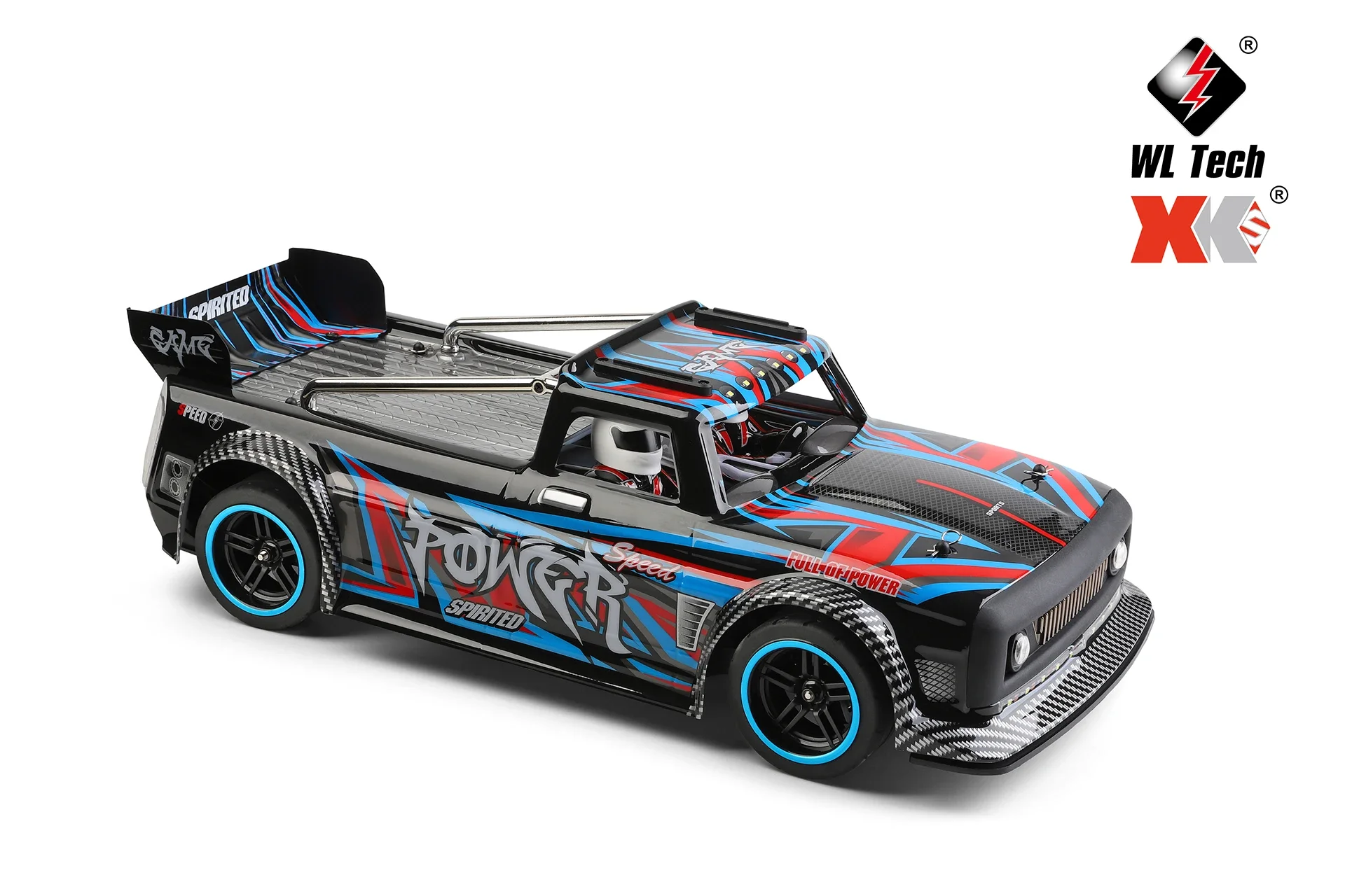 HOSHI WLtoys 104072 RC Car 1/10 Electric Four-Wheel Drive Flat Racing Drift Car Cool LED Light Car Shell For Kid Gift