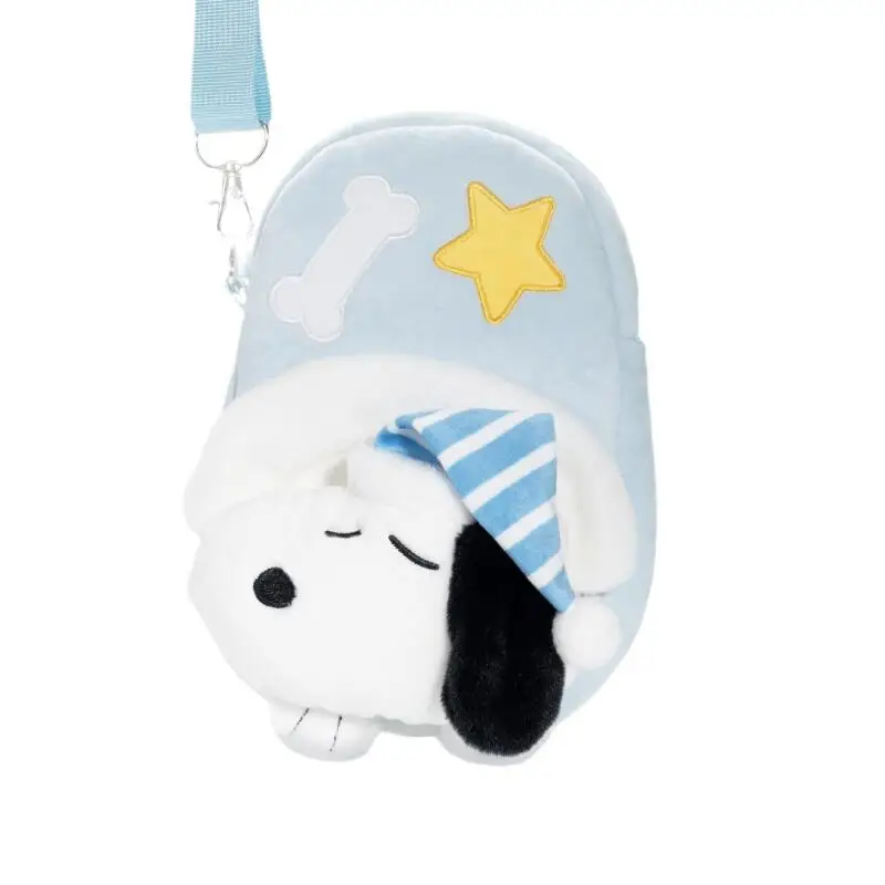 Kawaii Snoopy Plush Crossbody Bag Unique Cabin Series Lying Snow Boots Doll Shoulder Bag Daily Decor Holiday Souvenir Gift