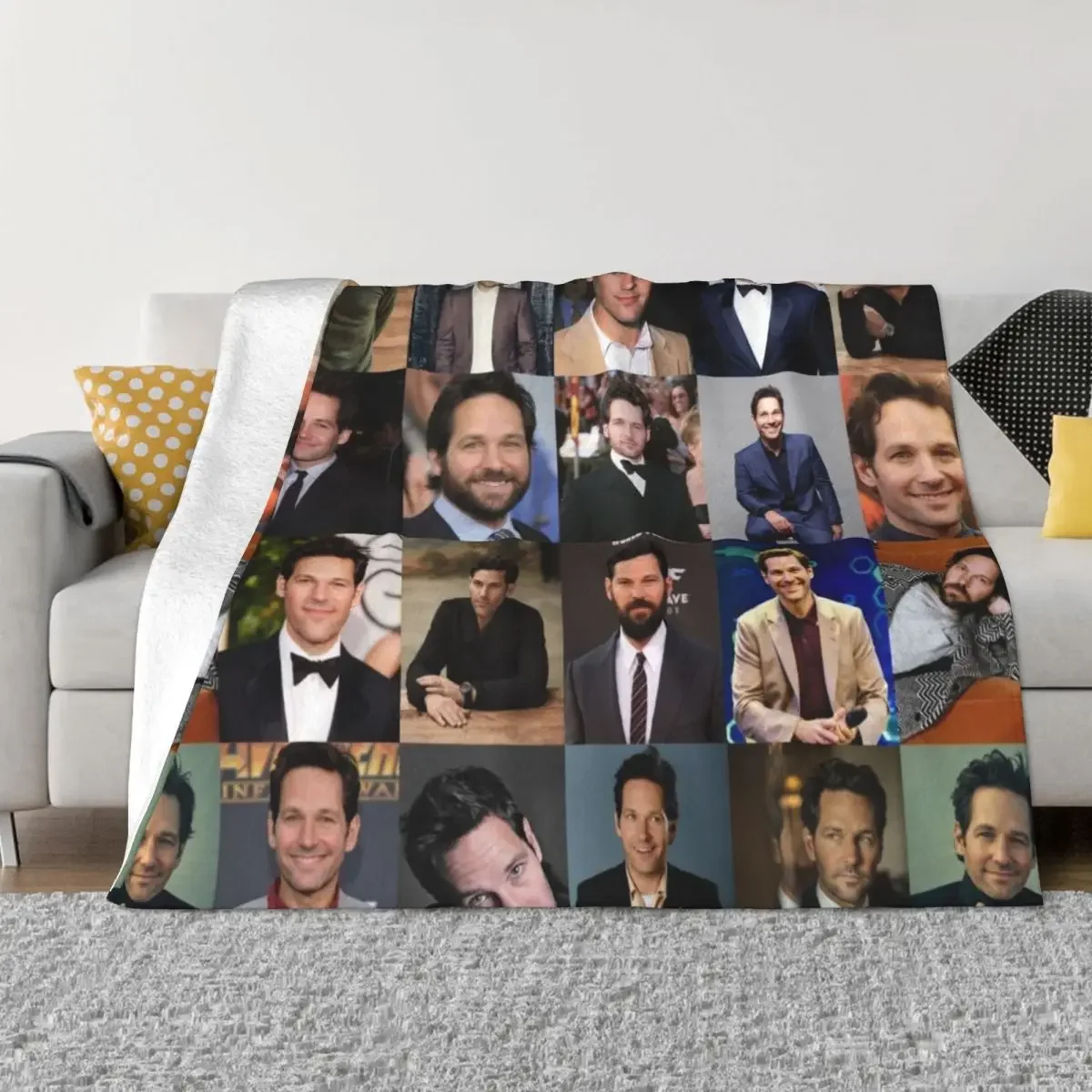 

Paul Rudd Throw Blanket Soft Beds Plush Travel Blankets