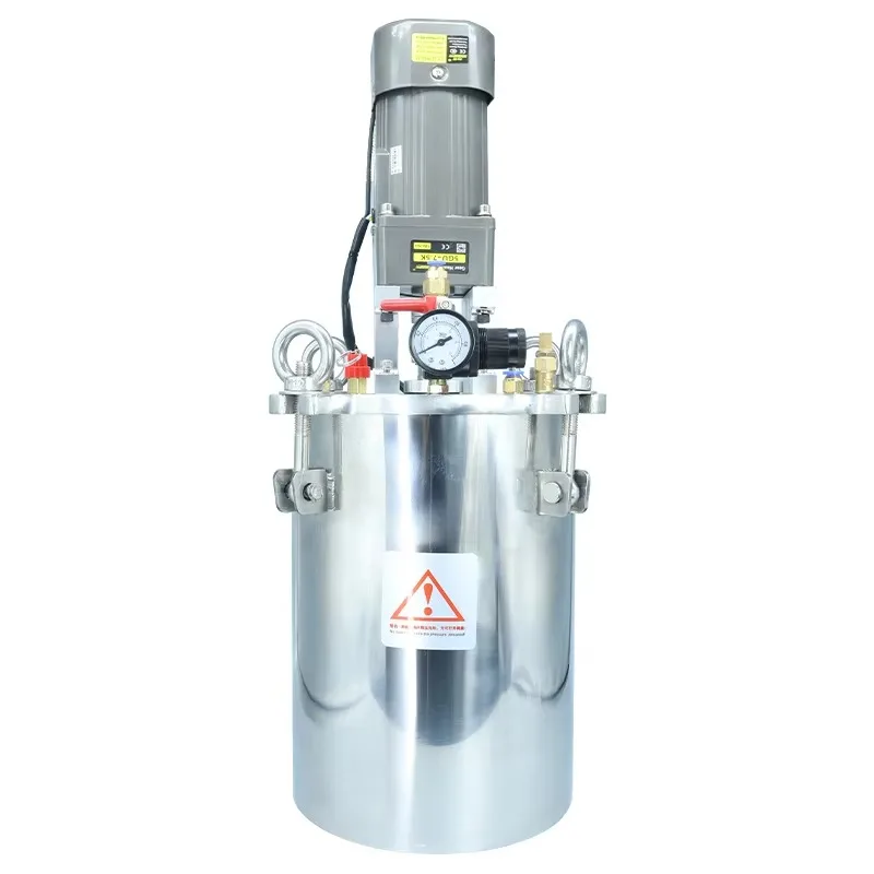 Aanpasbare industriële druktrommels Cilinderzuiger 304 roestvrij staal Druktank voor lijmdispenser