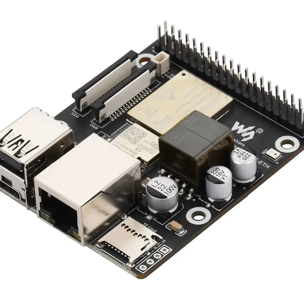 ESP32-P4-WIFI6-POE-ETH لوحة تطوير عالية الأداء، استنادًا إلى ESP32-P4 وESP32-C6، تدعم Wi-Fi 6 وBluetooth 5 (LE)