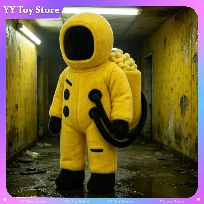 

New The Backrooms Yellow Hazmat Suit Plush Doll Yellow Astronaut Plush Toy Home Decor Collectible Gift For Game Lovers