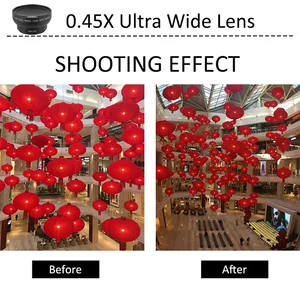 Super Grather Lenge Universal HD 0,45x mit Super -Makro -Objektiv 12,5x für iPhone Samsung Xiaomi Smartphones Kamera Telefon Lenge Kit 8 Hauptverkäufe SMS -Jagdkammer - №2