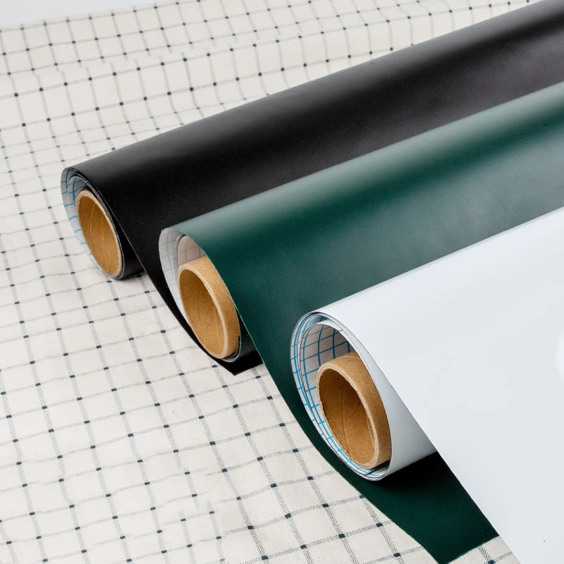 Quadro magnético removível auto-adesivo para crianças, quadro branco verde, giz, desenho, quadro de notas, escritório, adesivos de parede, 45x100cm